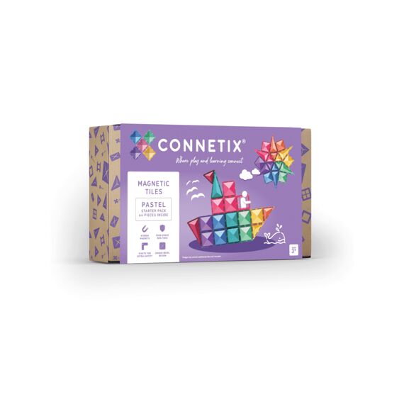 Connetix Magnetic Tiles Pastel Starter Pack 64 Stuks