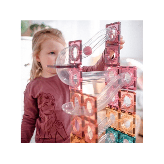 Connetix Magnetic Tiles Pastel Ball Run Pack 106 Stuks