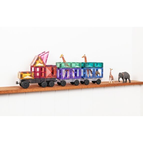 Connetix Magnetic Tiles Rainbow Transport Pack 50 Stuks