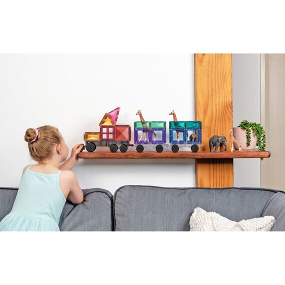 Connetix Magnetic Tiles Rainbow Transport Pack 50 Stuks