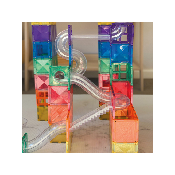 Connetix Magnetic Tiles Rainbow Ball Run Pack 92 Stuks