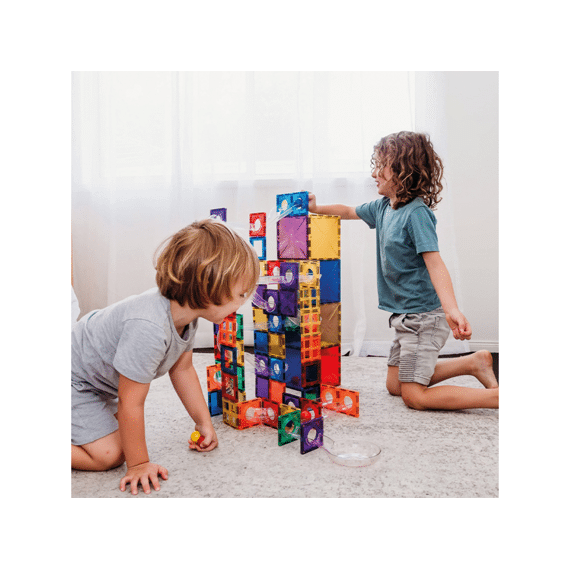 Connetix Magnetic Tiles Rainbow Ball Run Pack 92 Stuks