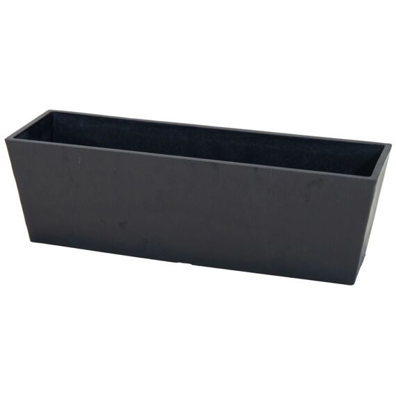 Bloembak Ecostone Balconybox Dark Grey L55Xw17Xh17Cm