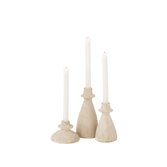 J-Line Kandelaar Agora Terra Beige M 9X9X15Cm