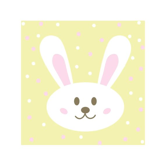 Duni servet 33X33Cm 20 Stuks Happy Bunny