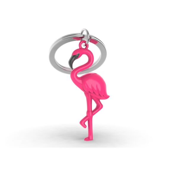 Metalmorphose Sleutelhanger  Flamingo Met Zwarte Snavel