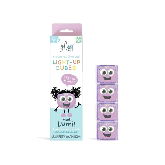 Glopals Light Up Cubes 4 Stuks Lumi Paars