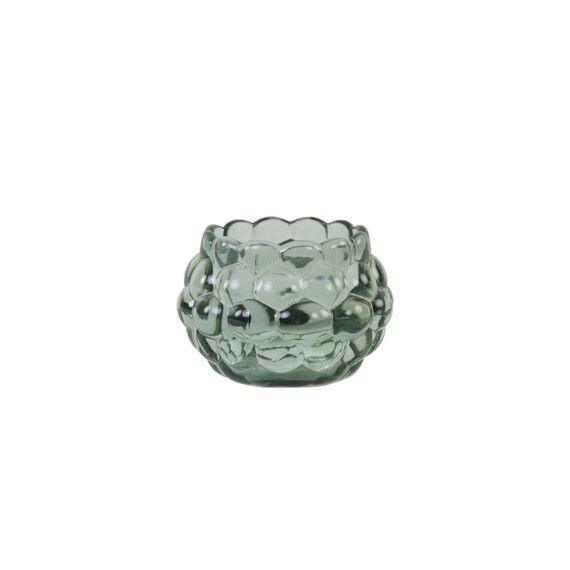 Theelicht D12.5X8.5Cm Havana Glas Mint Groen