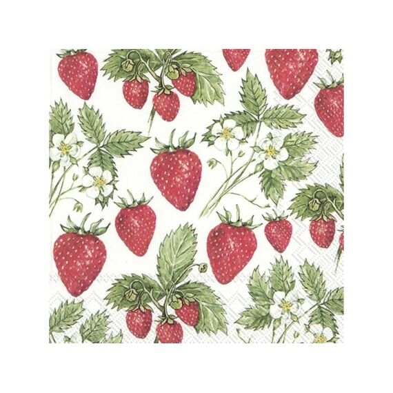 Ihr 8451 Delicious Strawberries Lunchservet Mix