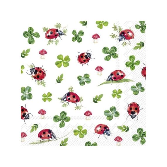 Ihr 10372 Lucky Ladybugs Lunchservet Mix