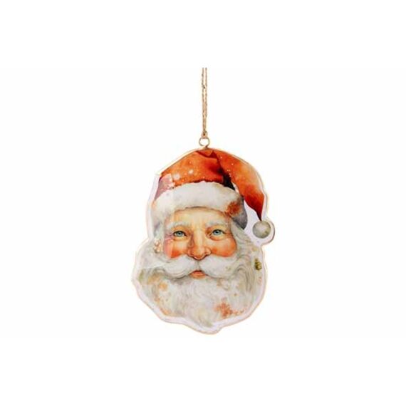 Cosy & Trendy Hanger Vintage Santahead Rood Wit 11X16Cm Ijzer