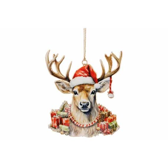 Cosy & Trendy Hanger Vintage Deer Bruin 12X15Cm Ijzer