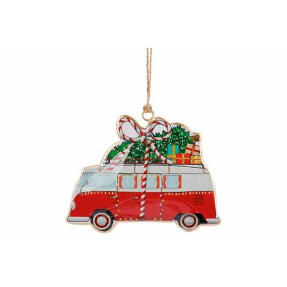 Cosy & Trendy Hanger Vintage Car Rood 12X10Cm Ijzer