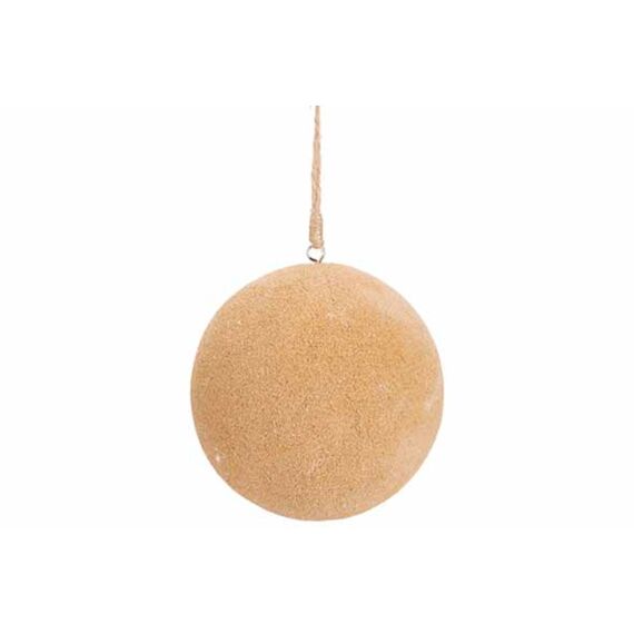 Cosy & Trendy Kerstbal Sand 11Cm Hout