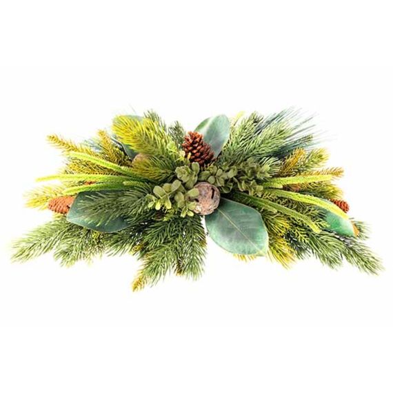 Kerfstuk Pinecone Bells Groen 22X22Xh61Cm Kunststof