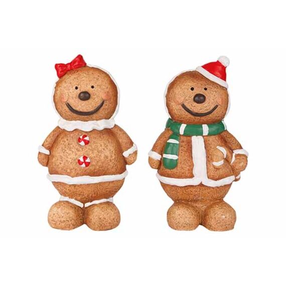 Cosy & Trendy Figuur Cookie Bruin 11X7Xh19Cm Aardewerk 2 Assortiment Prijs Per Stuk