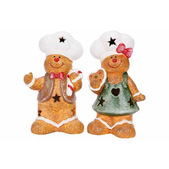 Cosy & Trendy Figuur Cookie Bruin 11X7Xh18Cm Keramiek 2 Assortiment Prijs Per Stuk