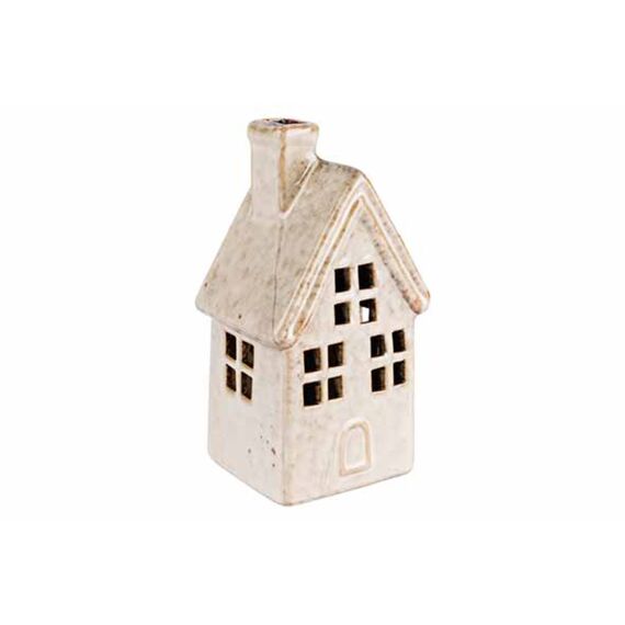 Cosy & Trendy Huis Bruin 8X7Xh16Cm Porselein