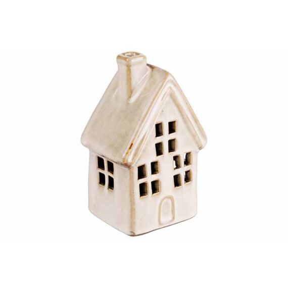 Cosy & Trendy Huis Bruin 8X6Xh12Cm Porselein