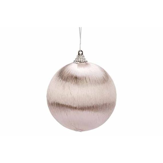 Cosy & Trendy Kerstbal Hairs Champagne D8Cm Foam