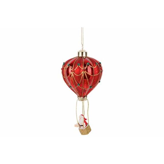 Cosy & Trendy Hanger Air Balloon Rood 8X8Xh9Cm Glas