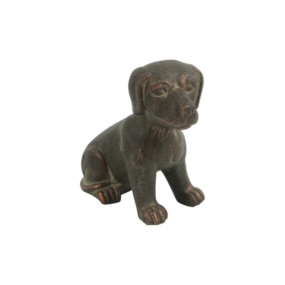 Hond Zittend Lina S Bruin L15.5B8H14.5Cm