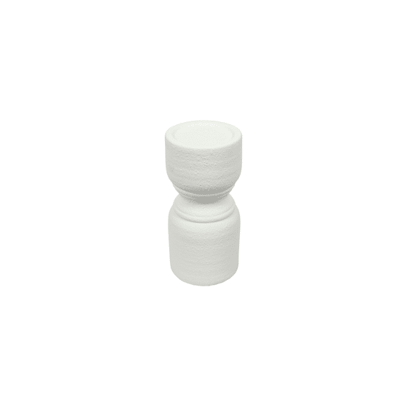 Kandelaar Ro Kalona M Wit L12B12H24.5Cm