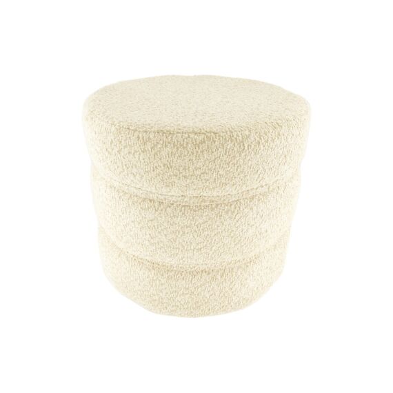 Stool Fabric Cream 38X38X35Cm