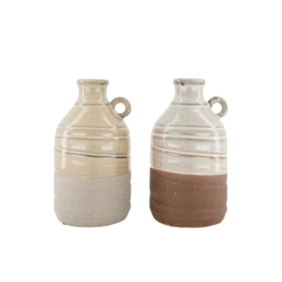 Bottle Ceramic Mixed 14X14X26Cm Assortiment Prijs Per Stuk