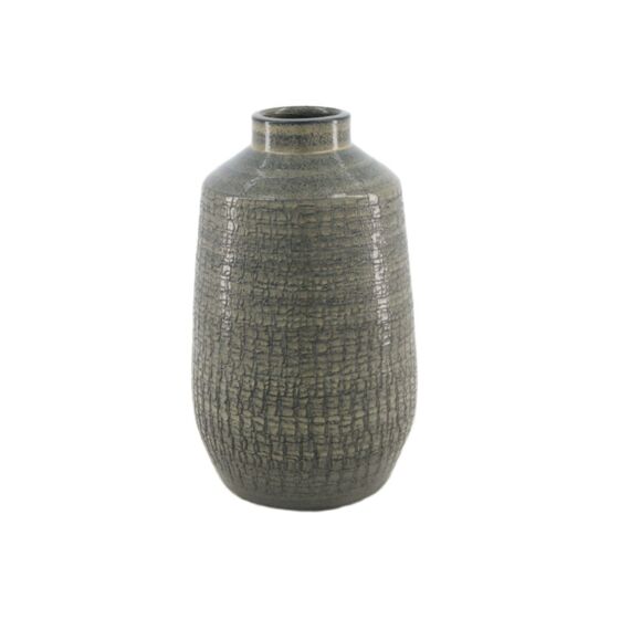 Bottle Terracotta Dark Grey 14X14X24Cm