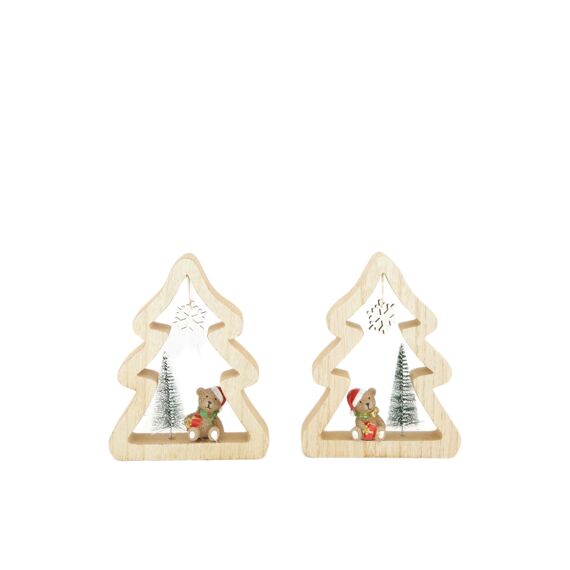 Dijk Tree Figurine Multi 14X2X18Cm 2 Assortiment Prijs Per Stuk