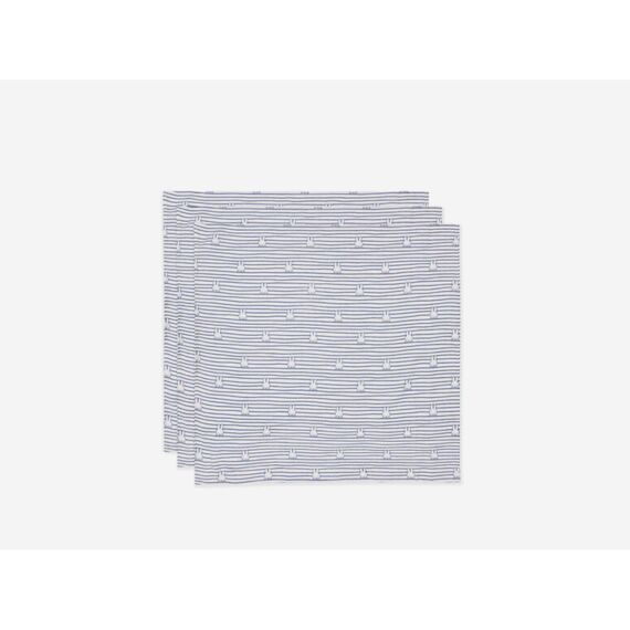 Jollein Hydrofiele Doek Small 70X70Cm Miffy Stripe Navy (3Pack)