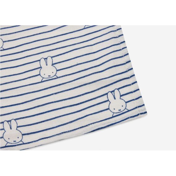 Jollein Hydrofiele Doek Large 115X115Cm Miffy Stripe Navy (2Pack)