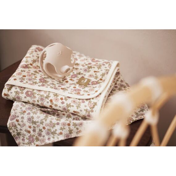 Jollein Deken Wieg Jersey 75X100Cm Retro Flowers