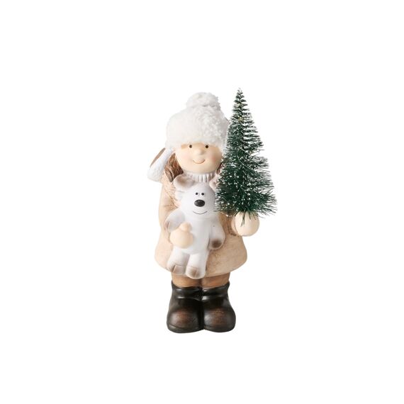 Boltze Kind Met Kerstboom Led Marvy H20Cm 2 Assortiment Prijs Per Stuk