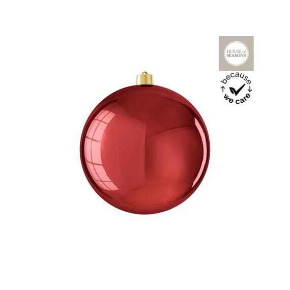 House of Seasons Bal Onbreekbaar Donkerrood Glanzend 25Cm