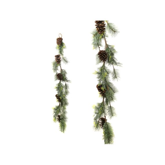 Hoge woning Garland W/ Pinecones Groen 150Cm