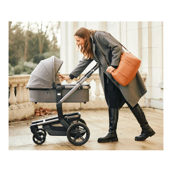 Childhome Mommy Club Verzorgingstas Signature Smili Leder Bruin