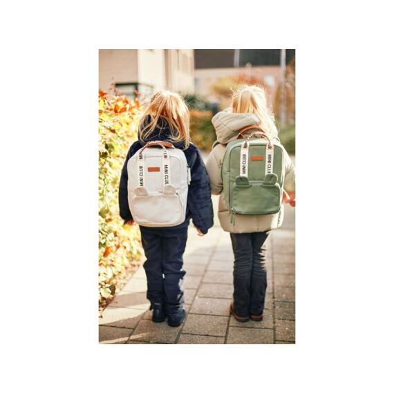 Childhome Mini Club Kinderrugzakje Signature Canvas Groen