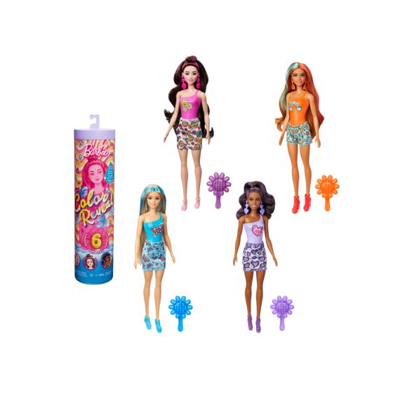 Barbie Color Reveal Groovy-Themed Series Pop En Accessoires