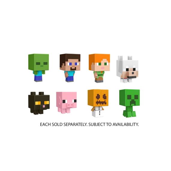 Minecraft Mob Hoofd Mini-Figuren Assortiment Prijs Per Stuk