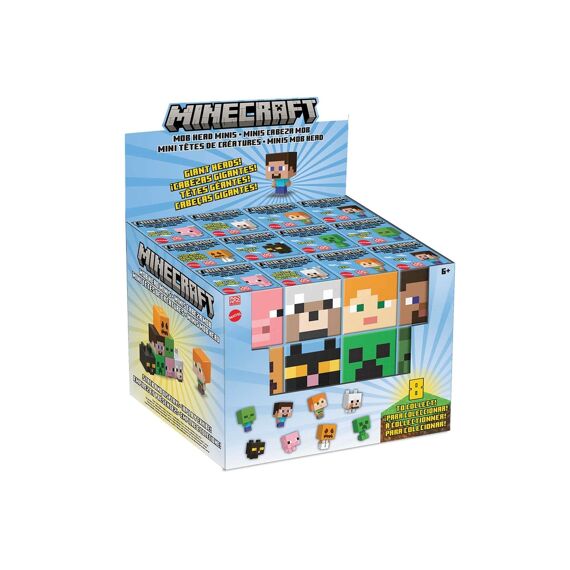 Minecraft Mob Hoofd Mini-Figuren Assortiment Prijs Per Stuk