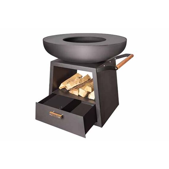 White Fire Nomad Barbecue Zwart D94.5Cm