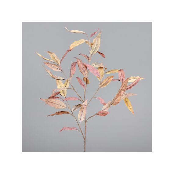 Leaf Branch In Dry Touch 102Cm Lichtroze