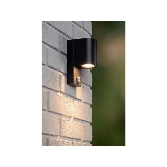 Lucide Zaro Ir Wandspot Buiten 1Xgu10 Ip65 Zwart