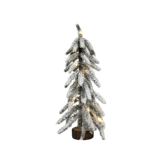 Kerstboom 15Led 40Cm Houten Stand 2*Cr2032