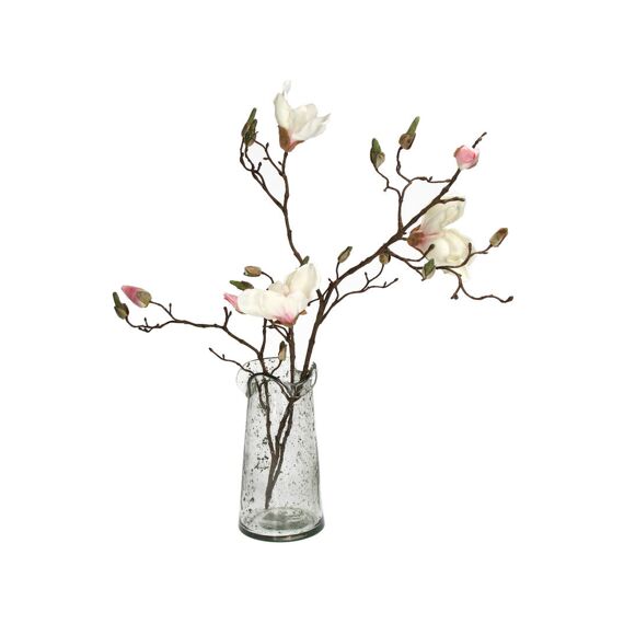 Vase Recycled Glass Clear 13X13X25Cm
