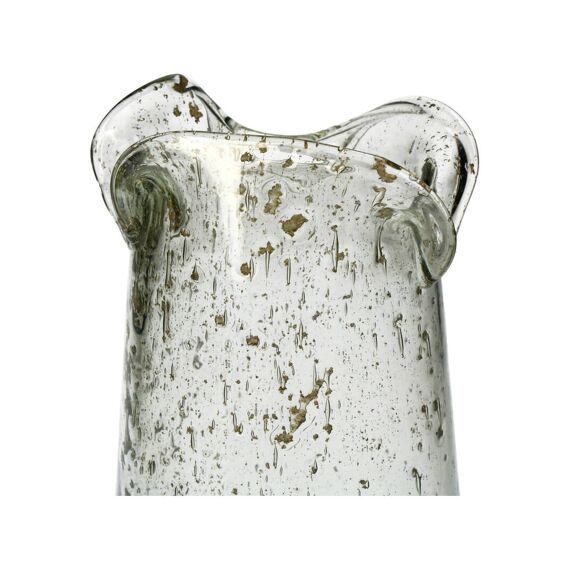 Vase Recycled Glass Clear 13X13X25Cm