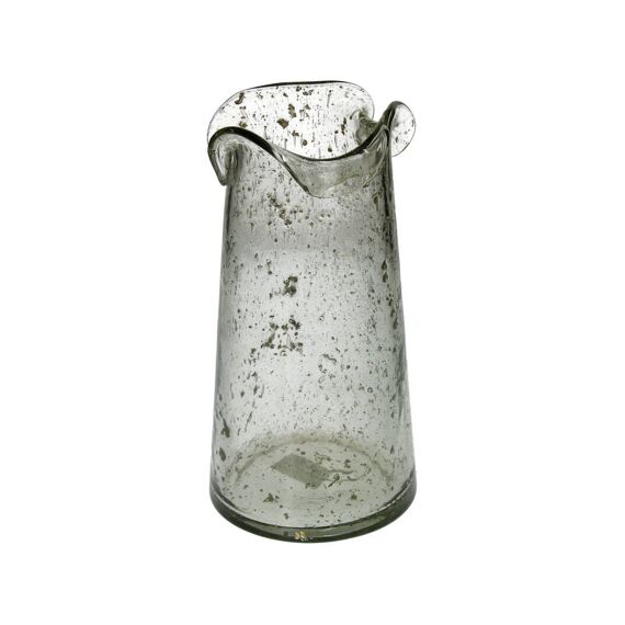 Vase Recycled Glass Clear 13X13X25Cm