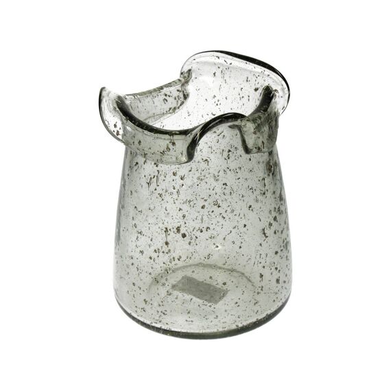 Vase Recycled Glass Clear 13X13X17Cm